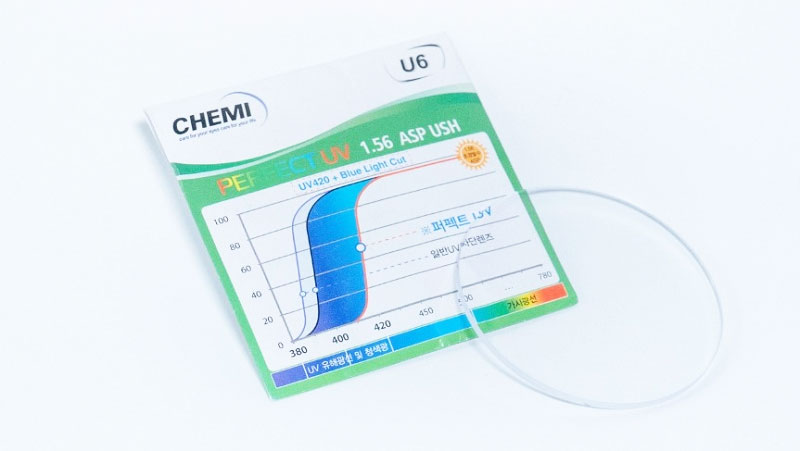 Tròng kính Chemi U6 Perfect UV 1.56 ASP USH